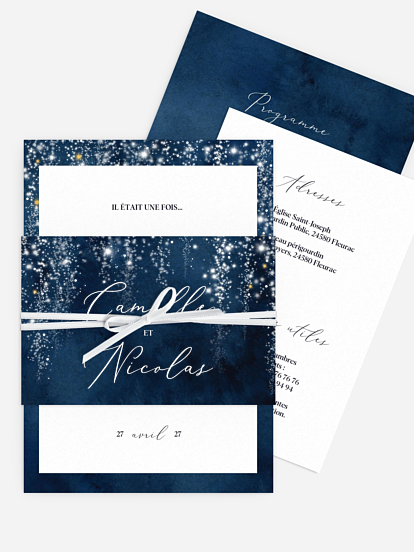 Faire-part de mariage Nuit champêtre