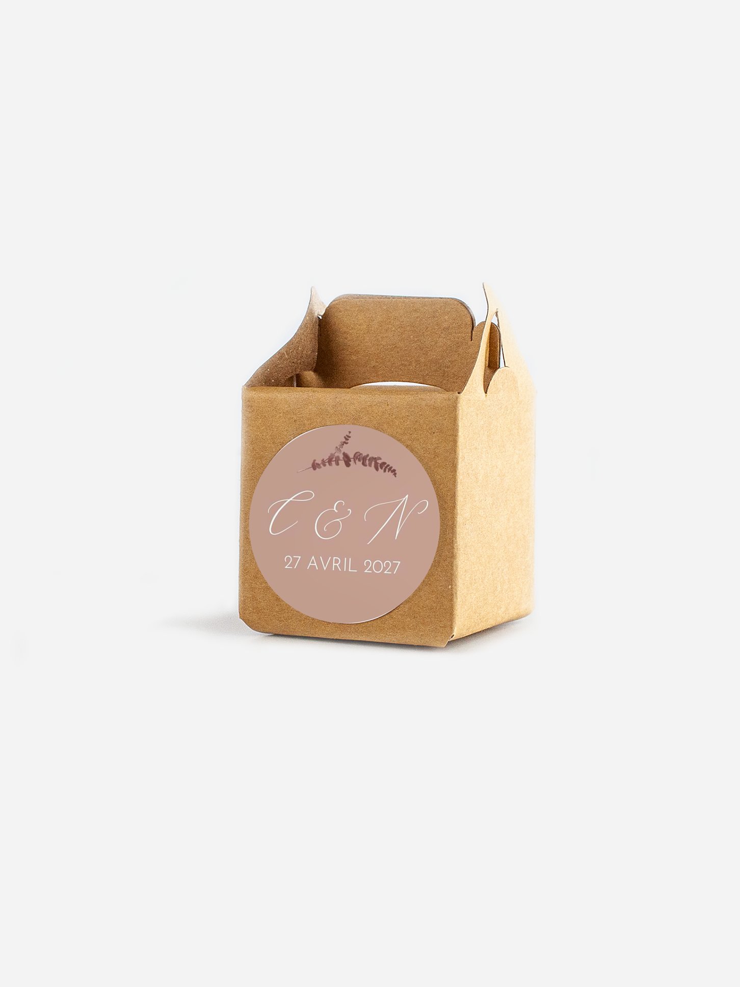 Étiquette cadeau mariage Rêve bohème