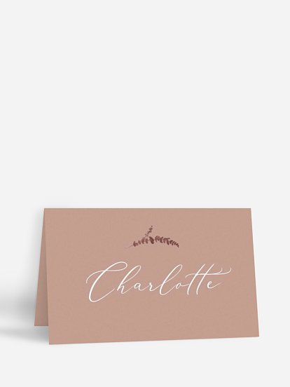 Marque-place mariage personnalisable