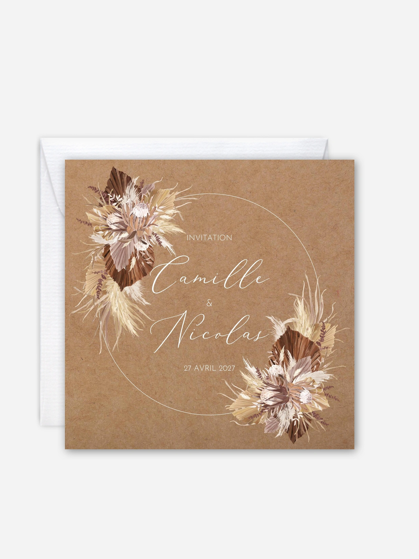 Faire-part de mariage Rêve bohème