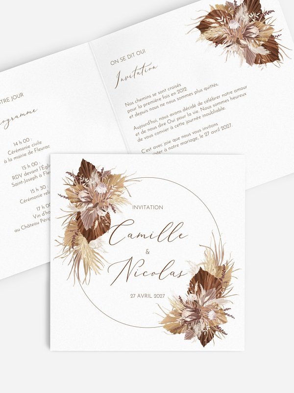 Faire-part de mariage Rêve bohème