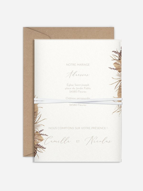 Faire-part de mariage Rêve bohème