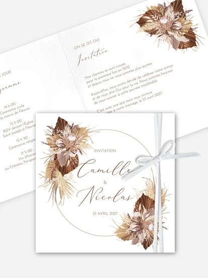 Faire-part de mariage Rêve bohème
