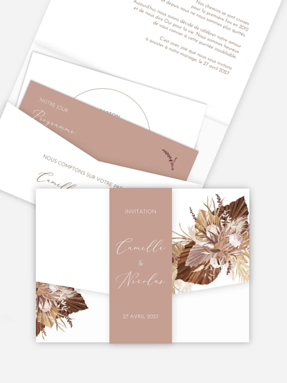 Faire-part de mariage Rêve bohème