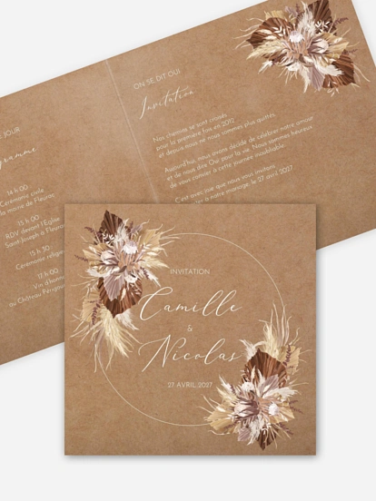 Faire-part de mariage Rêve bohème
