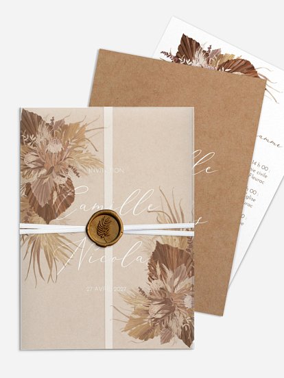 Faire-part de mariage Rêve bohème