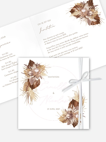 Faire-part de mariage Rêve bohème