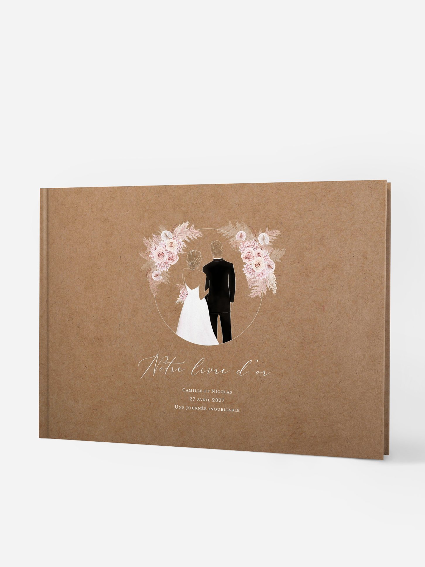 Livre d'or Portrait fleuri