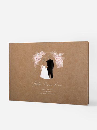 Livre d'or Portrait fleuri