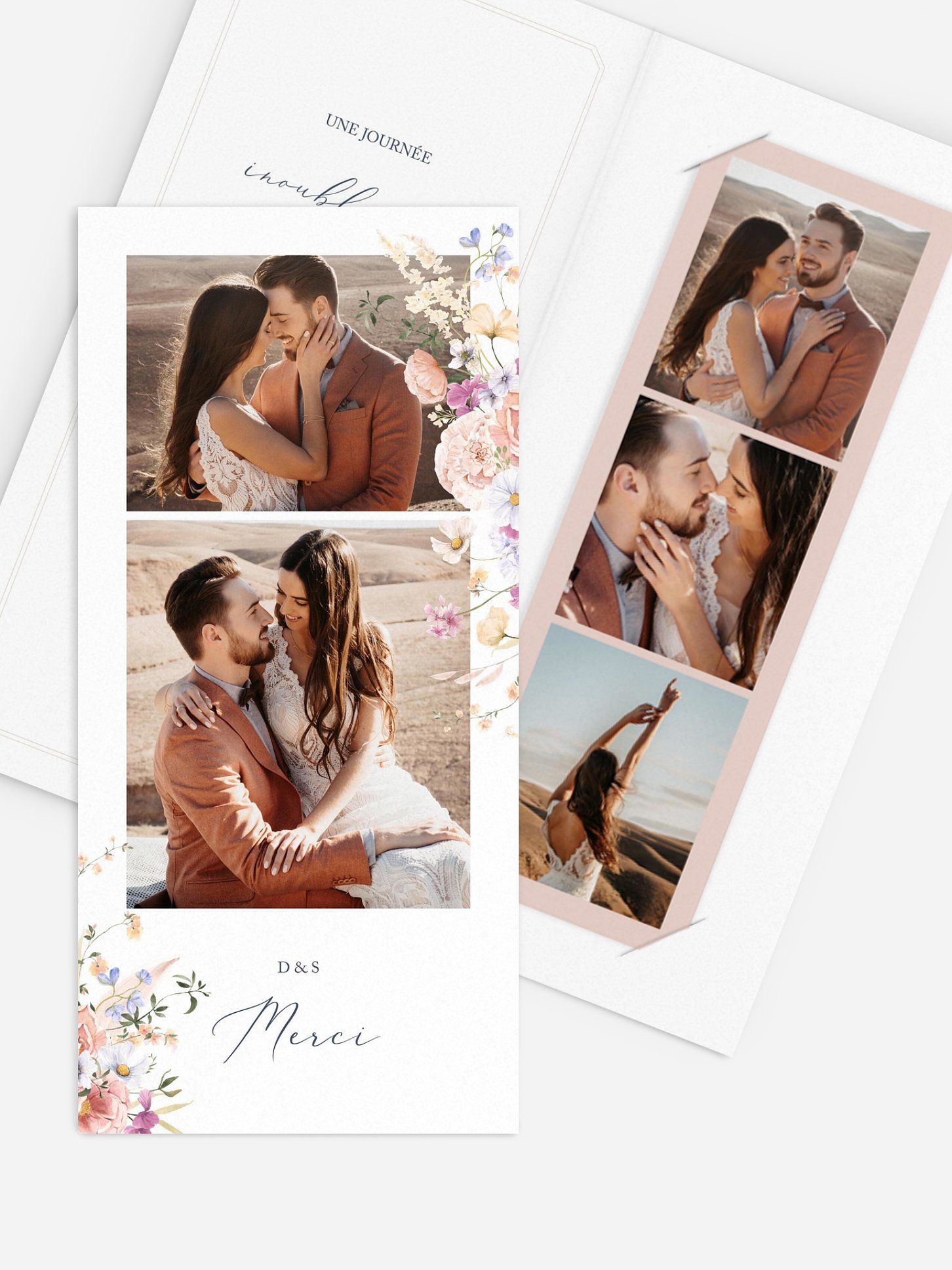 Carte de remerciements Bouquet majestic