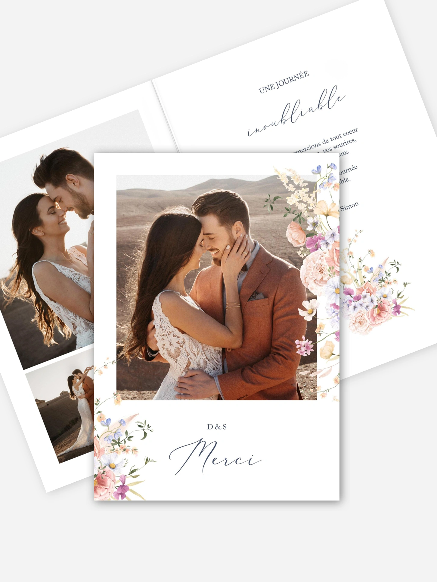 Carte de remerciements Bouquet majestic