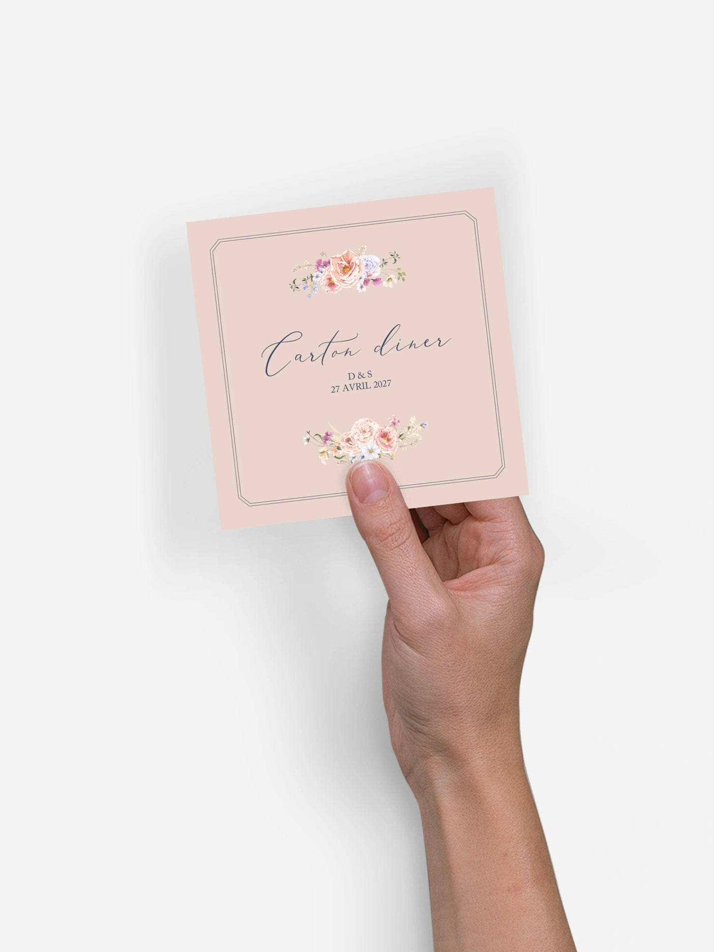 Carton d'invitation Bouquet majestic