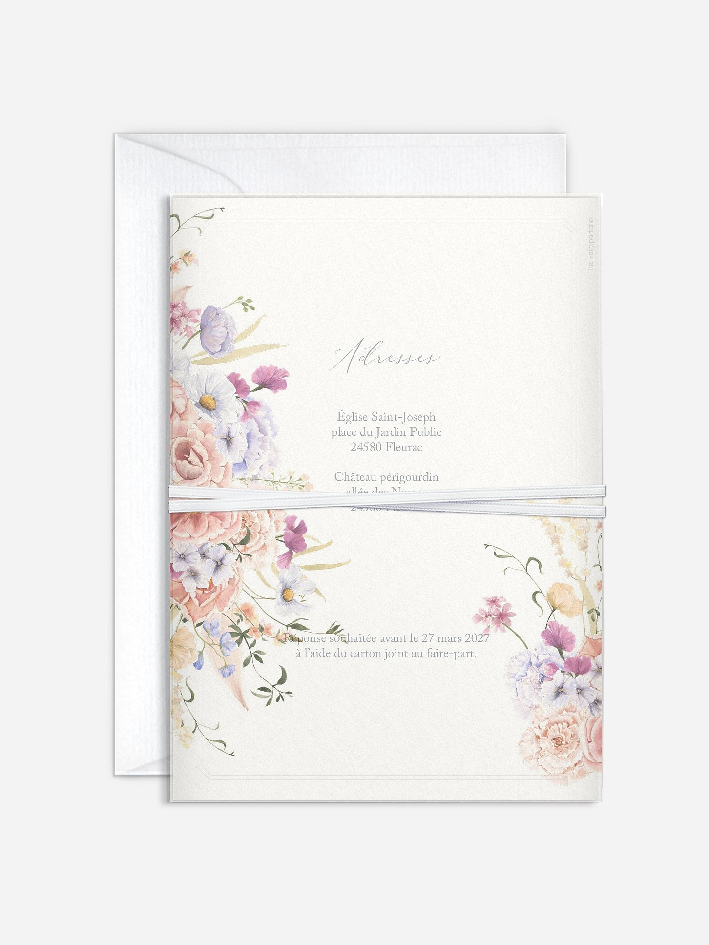 Faire-part de mariage Bouquet majestic