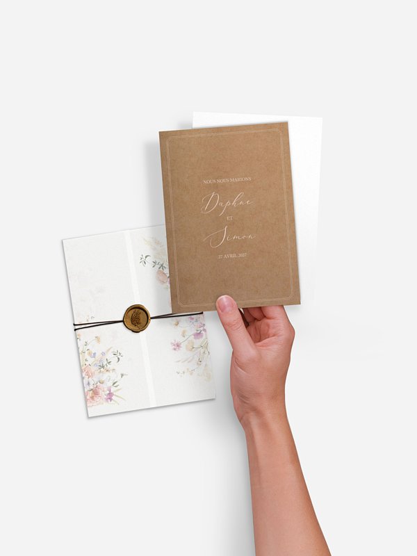 Faire-part de mariage Bouquet majestic