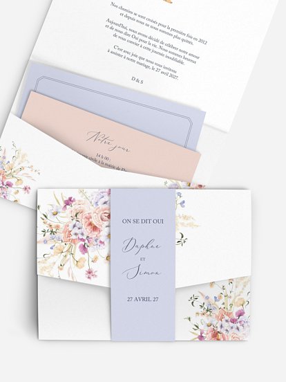 Faire-part de mariage Bouquet majestic