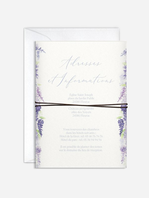 Faire-part de mariage Jardin majestic