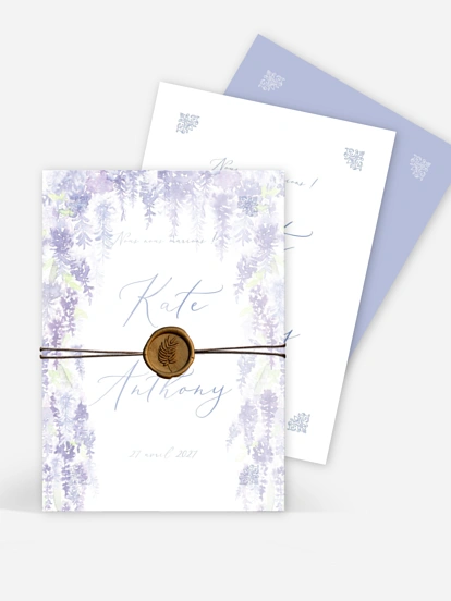 Faire-part de mariage Jardin majestic
