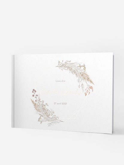Livre d'or Fleurs filigranes