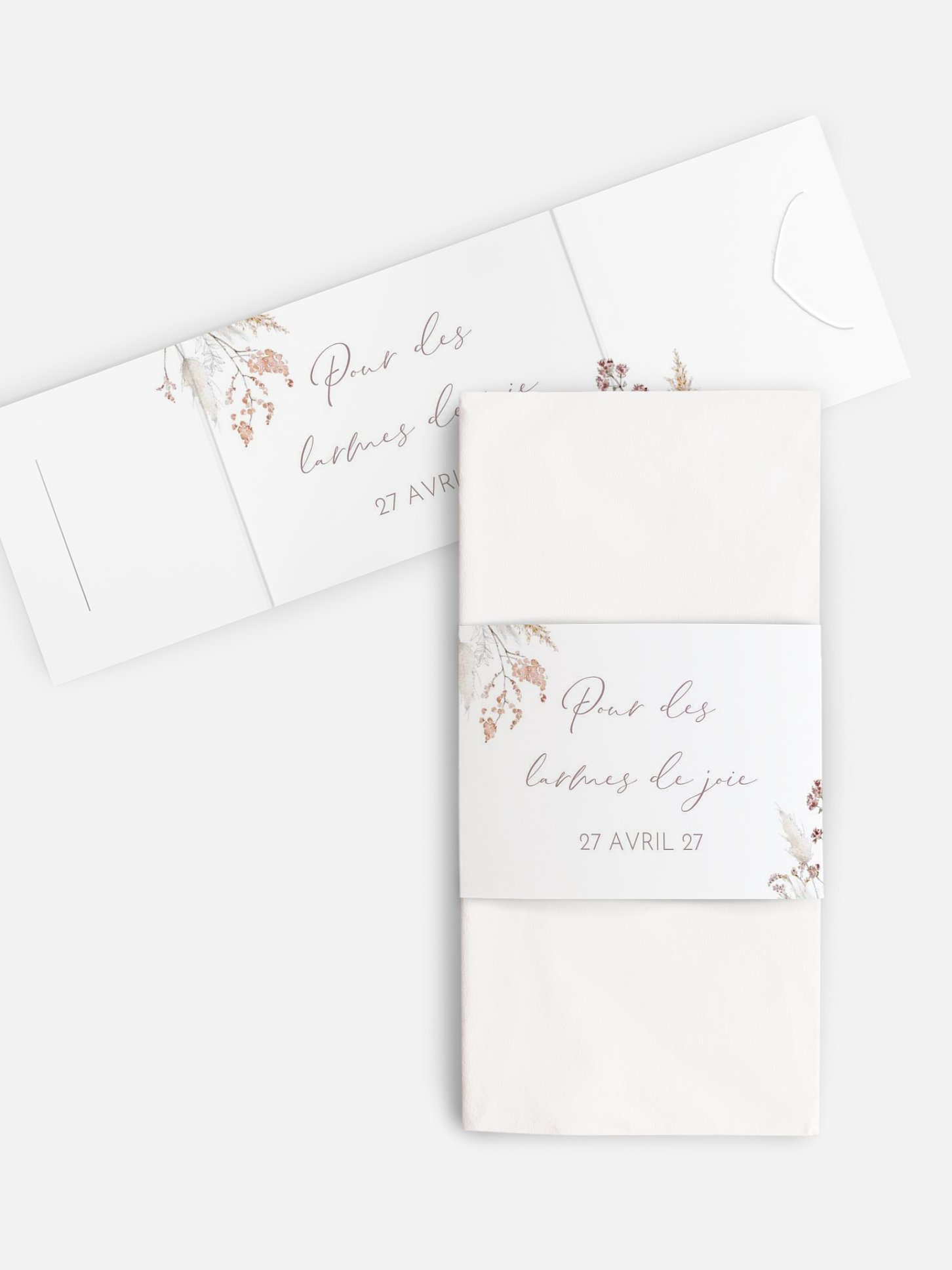 Étui pour mouchoir Fleurs filigranes