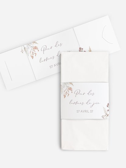 Étui pour mouchoir Fleurs filigranes