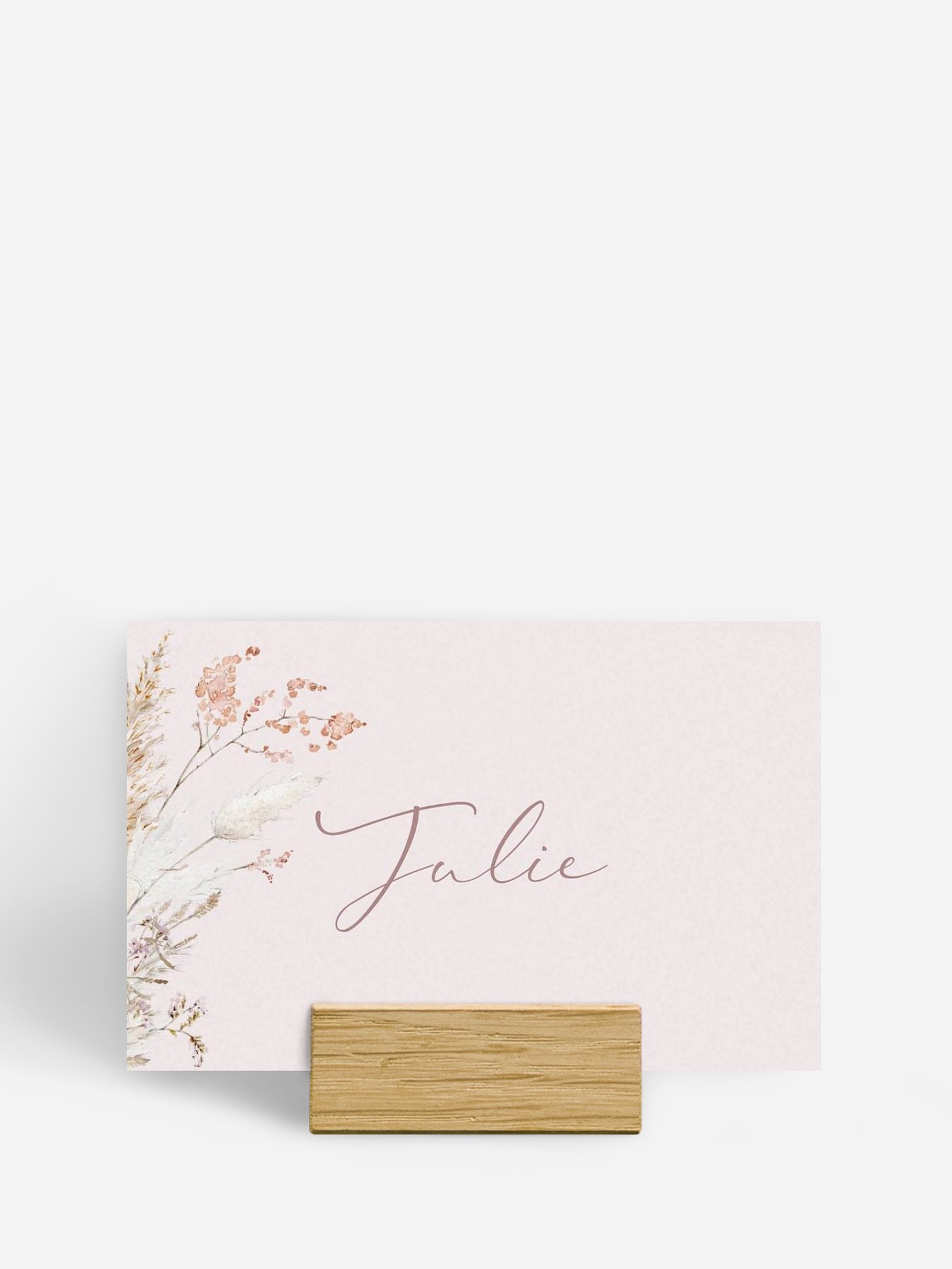 Marque-place mariage Fleurs filigranes