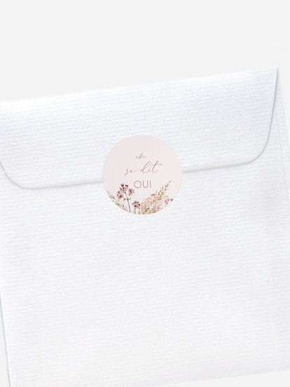 Stickers mariage Fleurs filigranes