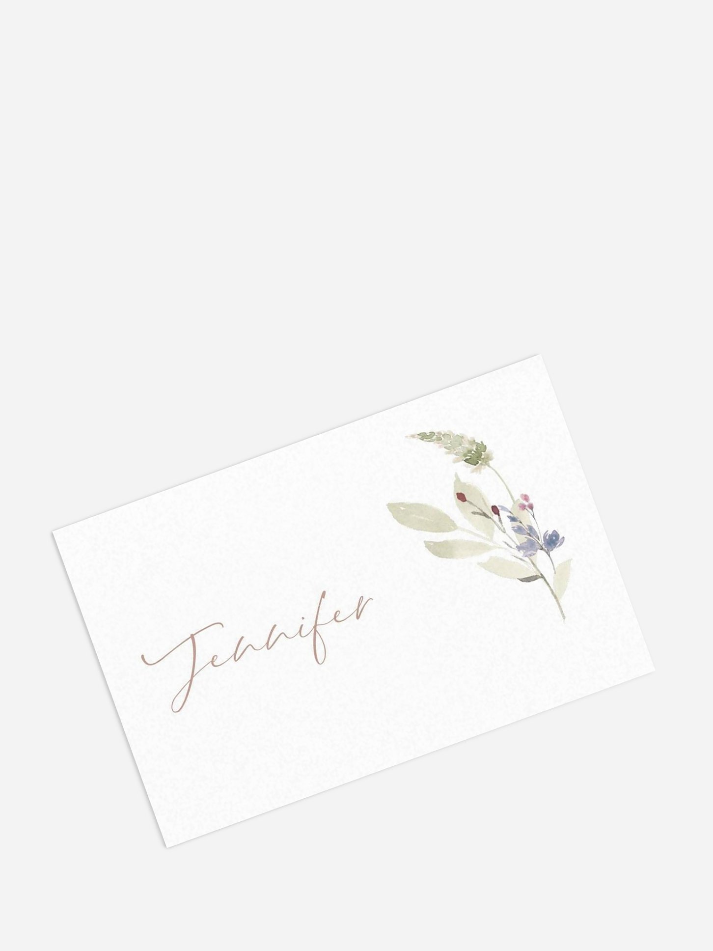 Marque-place mariage Fleurs douces