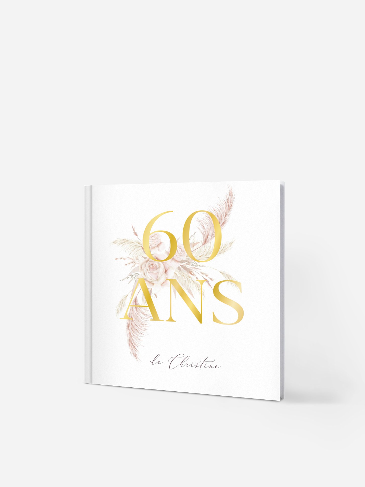 Livre d'or anniversaire Blush Initials
