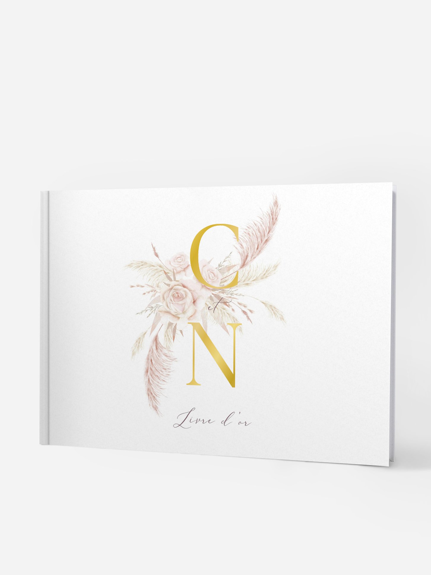 Livre d'or Blush Initials