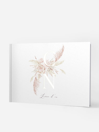 Livre d'or Blush Initials