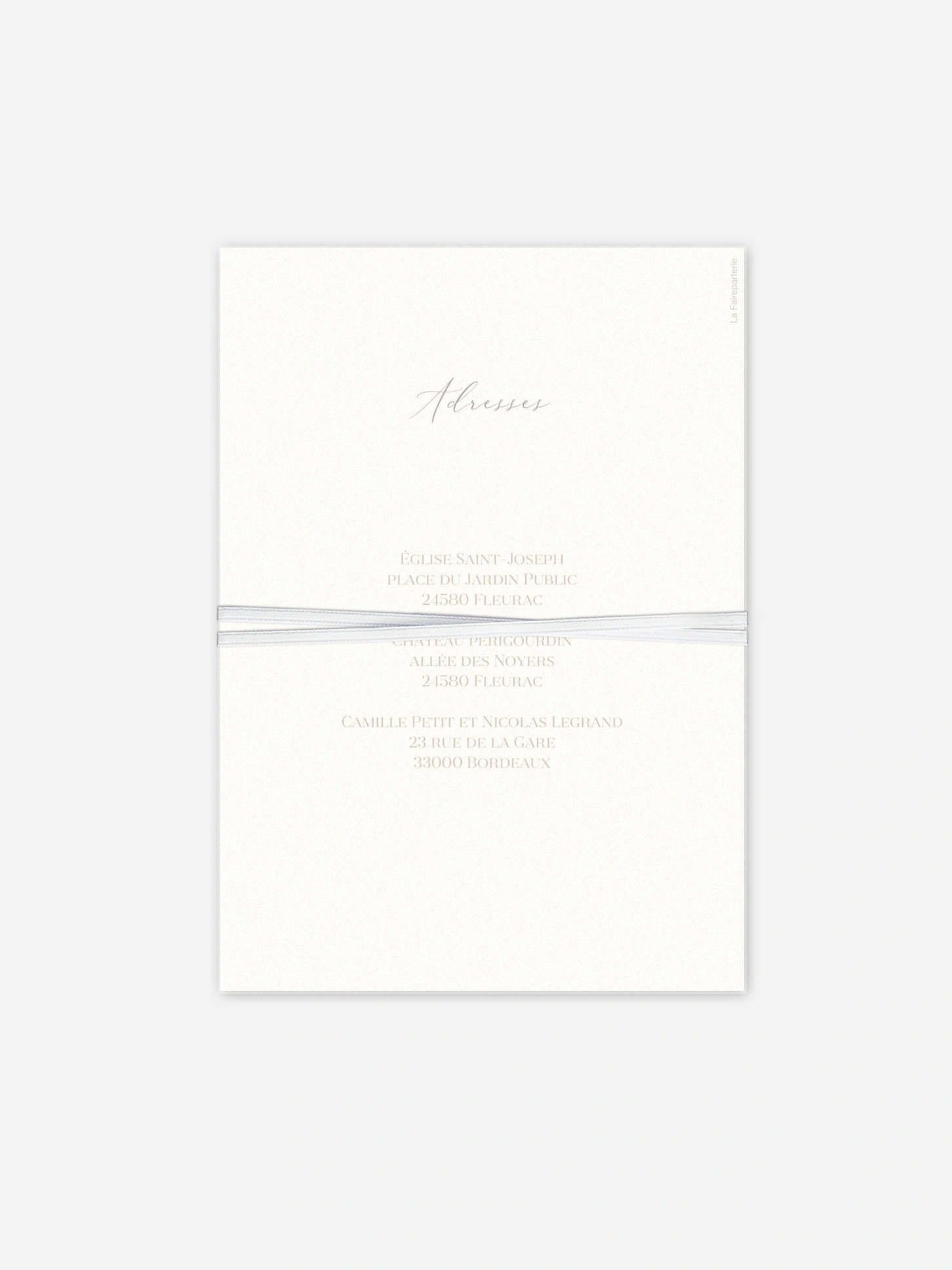 Faire-part de mariage Blush Initials
