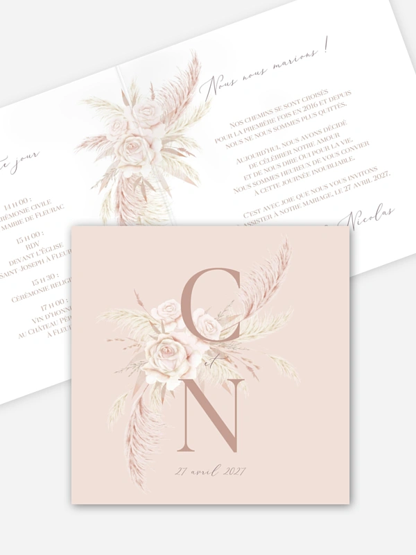 Blush Initials