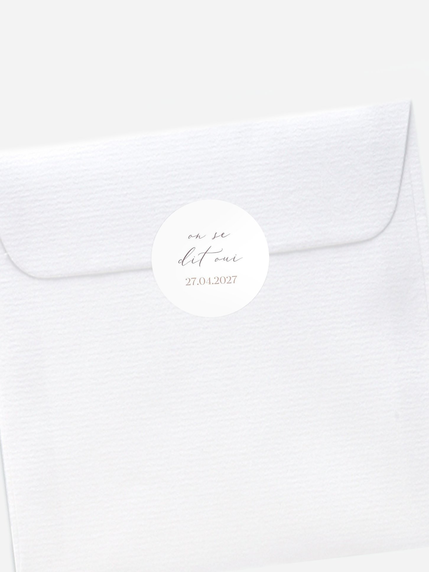 Stickers mariage Blush Initials