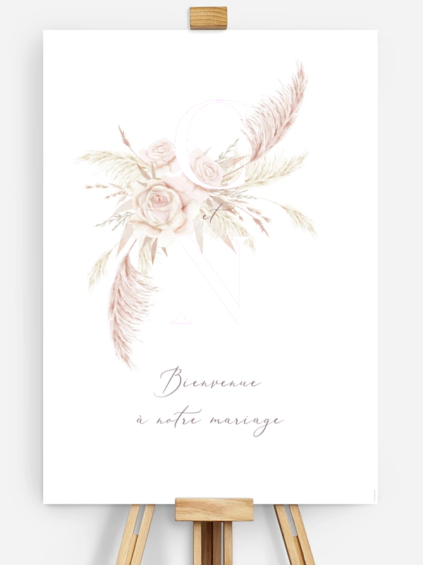 Blush Initials