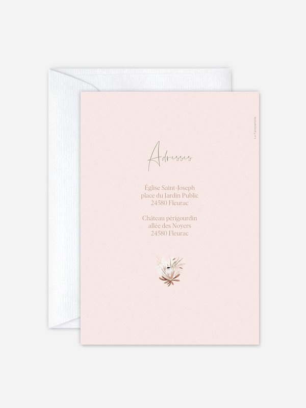 Faire-part de mariage Oui fleuri