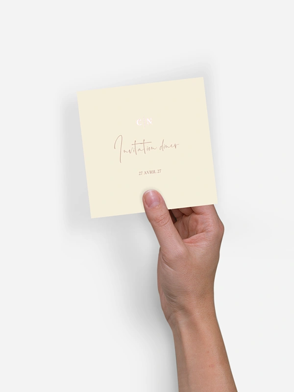 Carton d'invitation Amour bohème