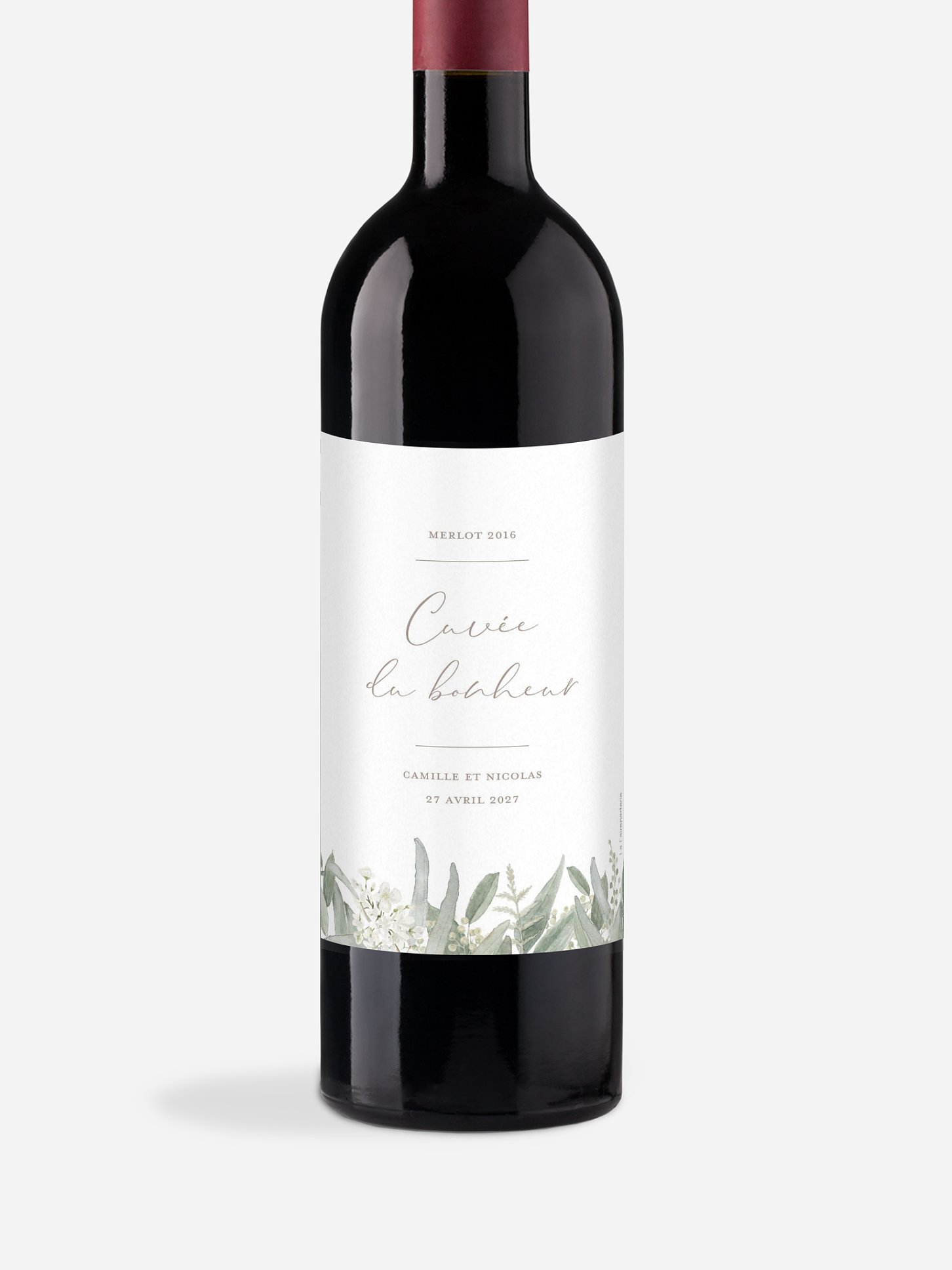 Étiquette bouteille Brin de sauge