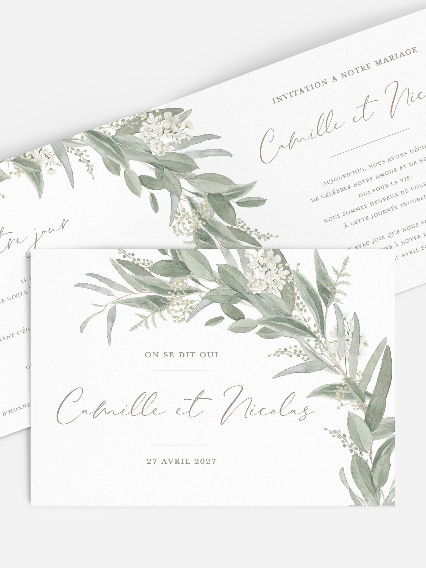 Faire-part de mariage Brin de sauge