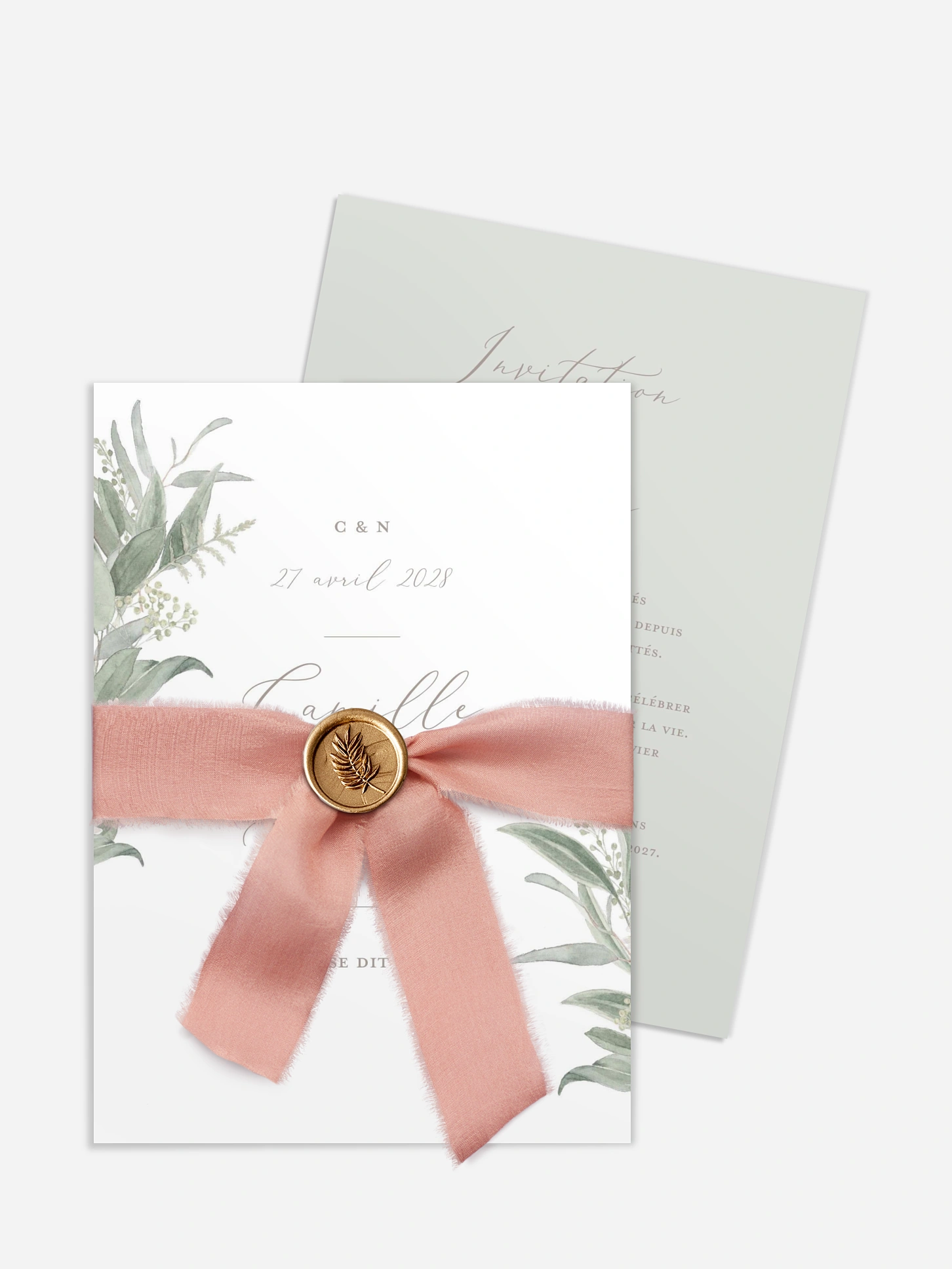 Faire-part de mariage Brin de sauge