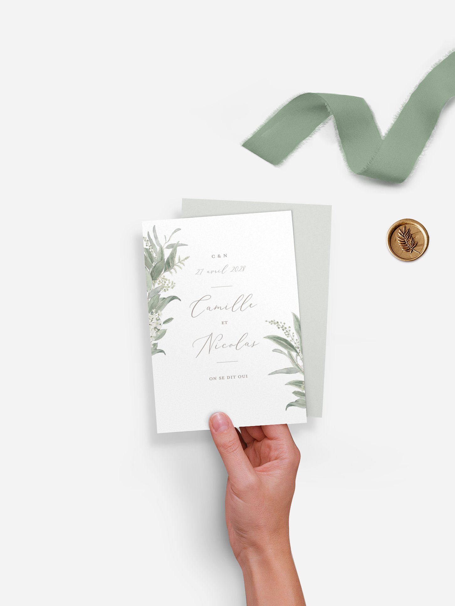 Faire-part de mariage Brin de sauge