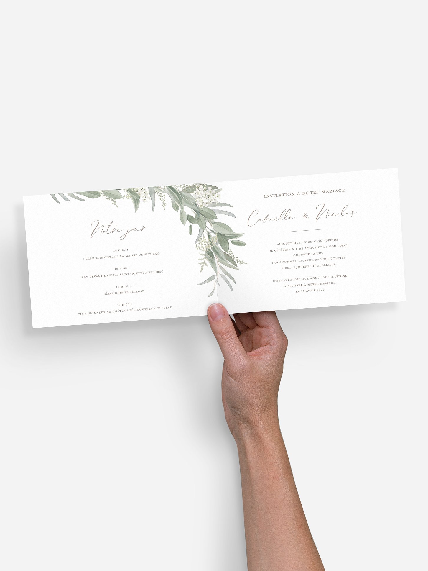 Faire-part de mariage Brin de sauge