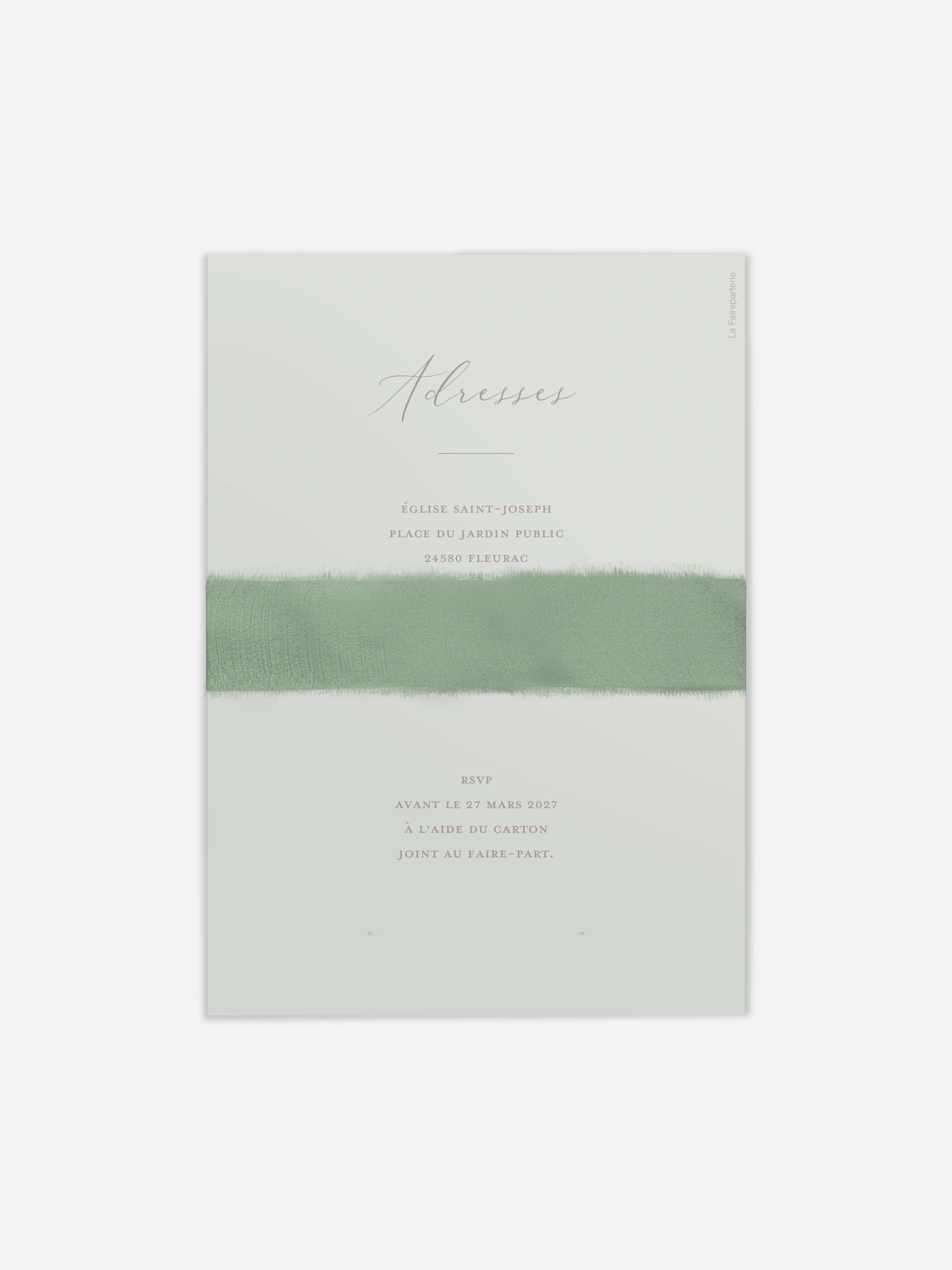 Faire-part de mariage Brin de sauge