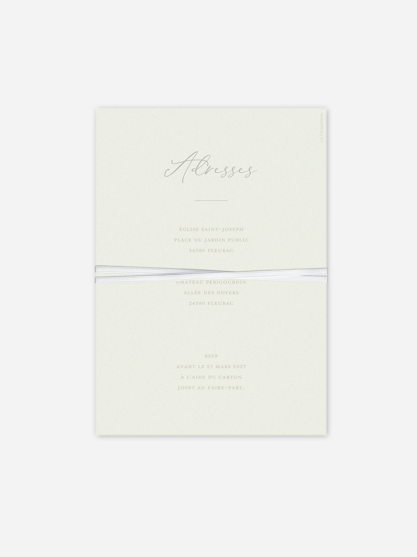 Faire-part de mariage Brin de sauge