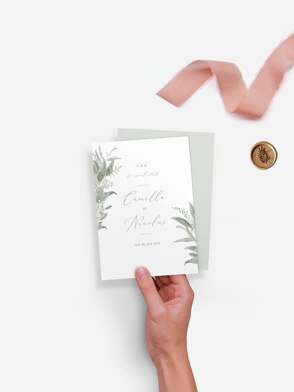 Faire-part de mariage Brin de sauge