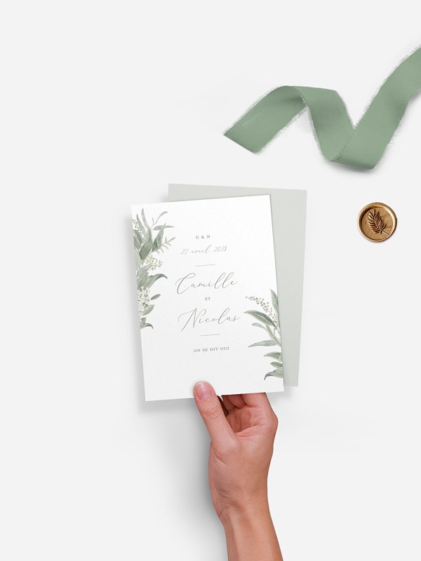 Faire-part de mariage Brin de sauge