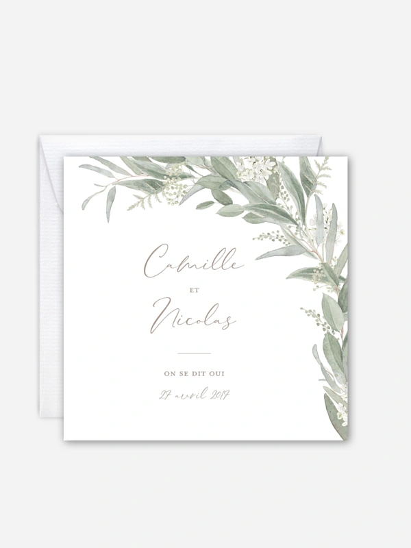 Faire-part de mariage Brin de sauge