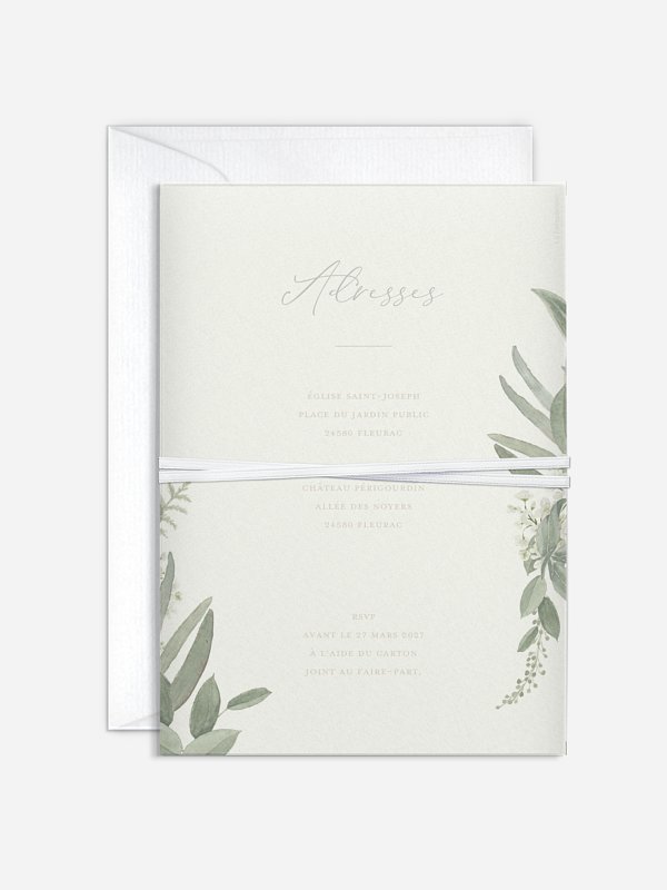 Faire-part de mariage Brin de sauge