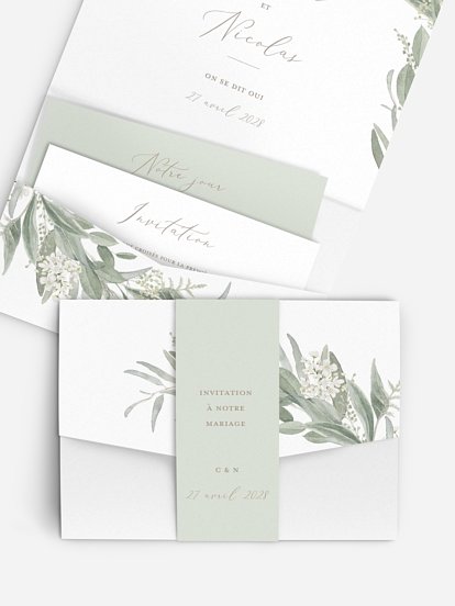 Faire-part de mariage Brin de sauge