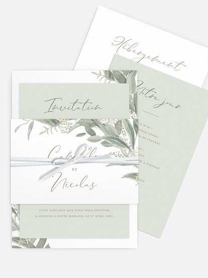 Faire-part de mariage Brin de sauge