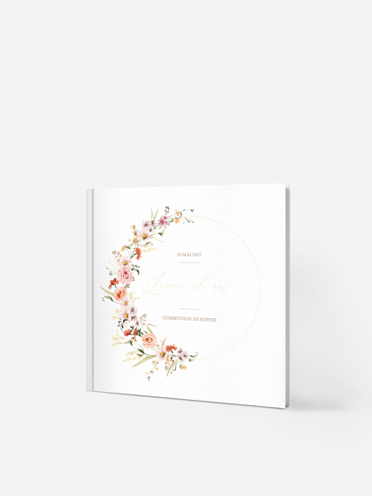 Livre d’or communion Arche de fleurs